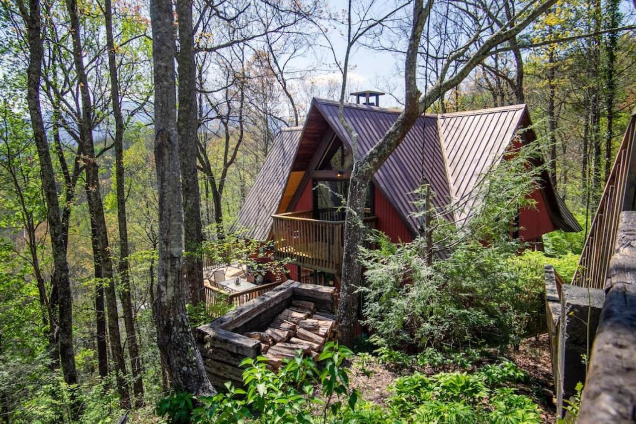 גטלינבורג Bear View Chalet With Hot Tub And Near Ober מראה חיצוני תמונה